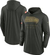 Nike Men's Nike Forest Green Seattle Seahawks 2025 Salute to Service Sideline Dri-FIT Lightweight Hooded Pullover