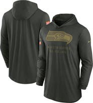 Nike Men's Nike Forest Green Seattle Seahawks 2025 Salute to Service Sideline Dri-FIT Lightweight Hooded Pullover