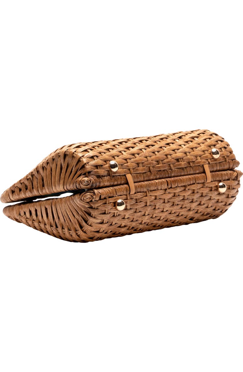 Frances Valentine Buzzy Woven Wicker Top Handle Bag, Alternate, color,