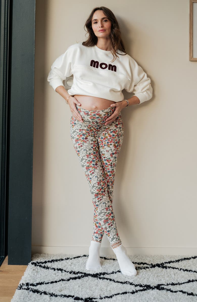 Cache Coeur Maternity Legging Liberty, Alternate, color, Multicolor