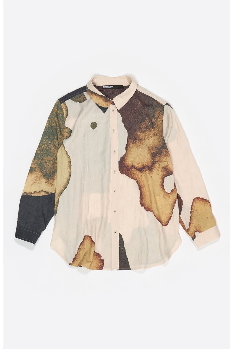 Abstract Crinkled Shirt, Alternate, color, ABSTRACT LIGHT YELLOW