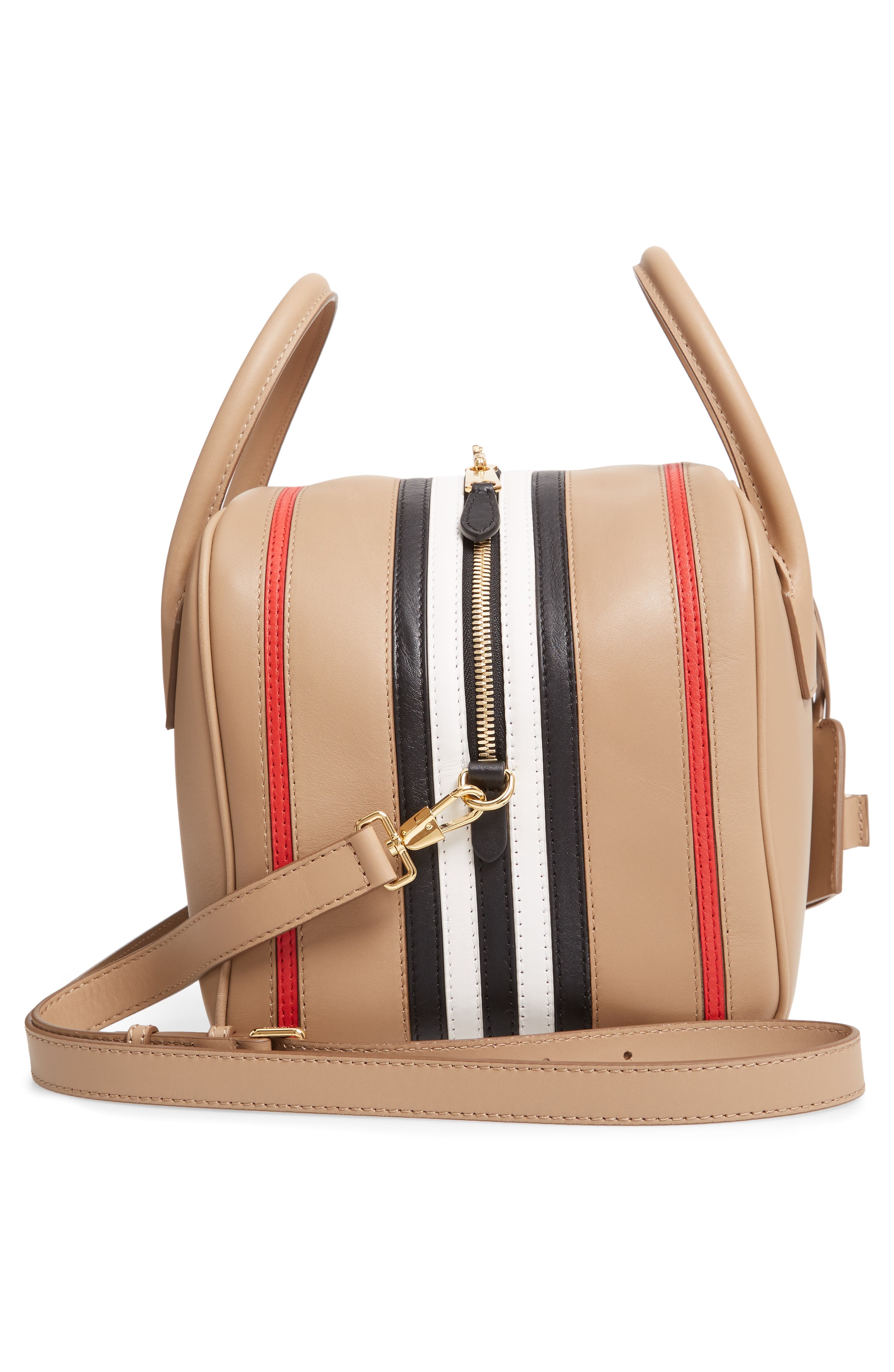 Burberry Small Leather Cube Bag, Alternate, color, 