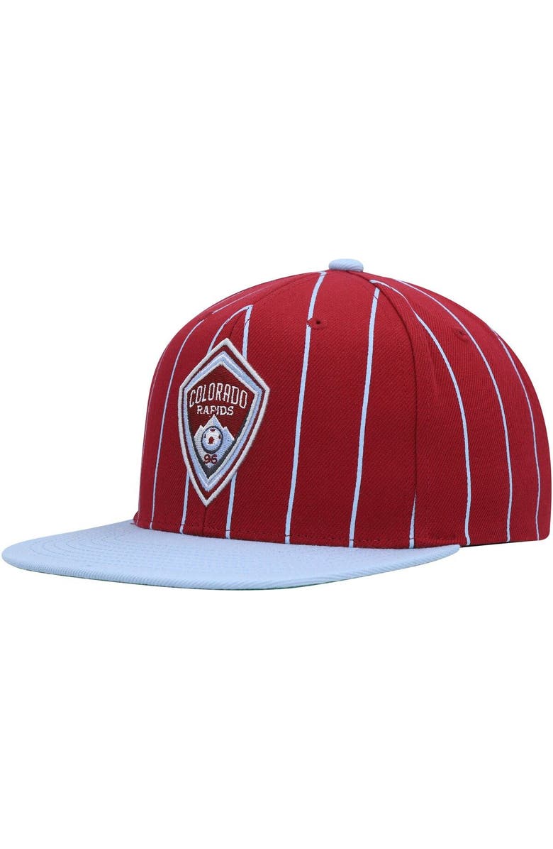 Mitchell & Ness Men's Mitchell & Ness Red Colorado Rapids Team Pin Snapback Hat, Alternate, color, Red