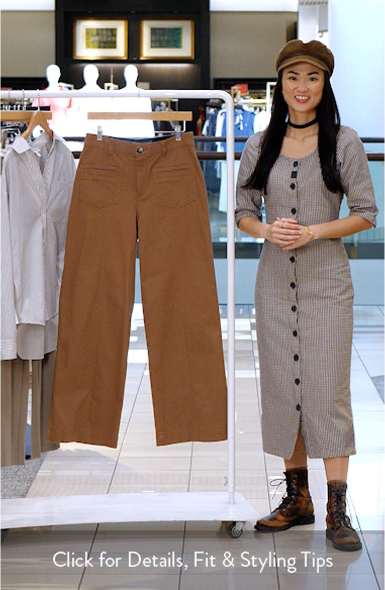 Skyrise Patch Pocket Wide Leg Pants, sales video thumbnail