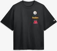 Nike Women's Nike Black Pittsburgh Steelers Primetime Premium Essential Loose Fit Boxy T-Shirt