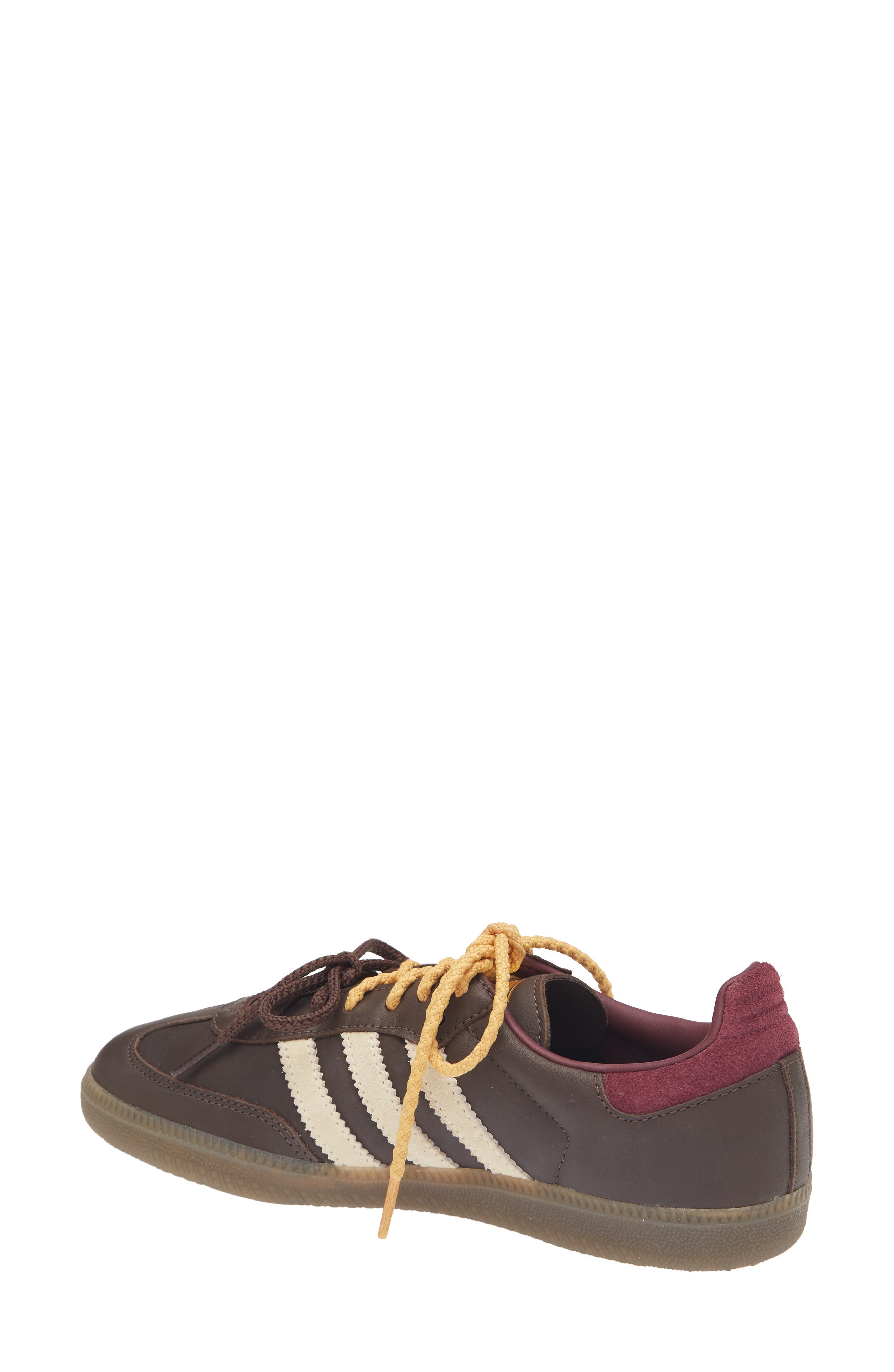 Samba OG Sneaker, Alternate, color, BROWN/ WARM VANILLA/ MAROON