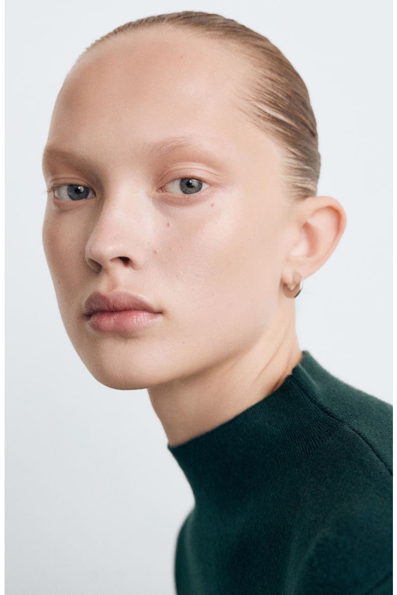 Funnel Neck Sweater, Alternate, color, DARK GREEN