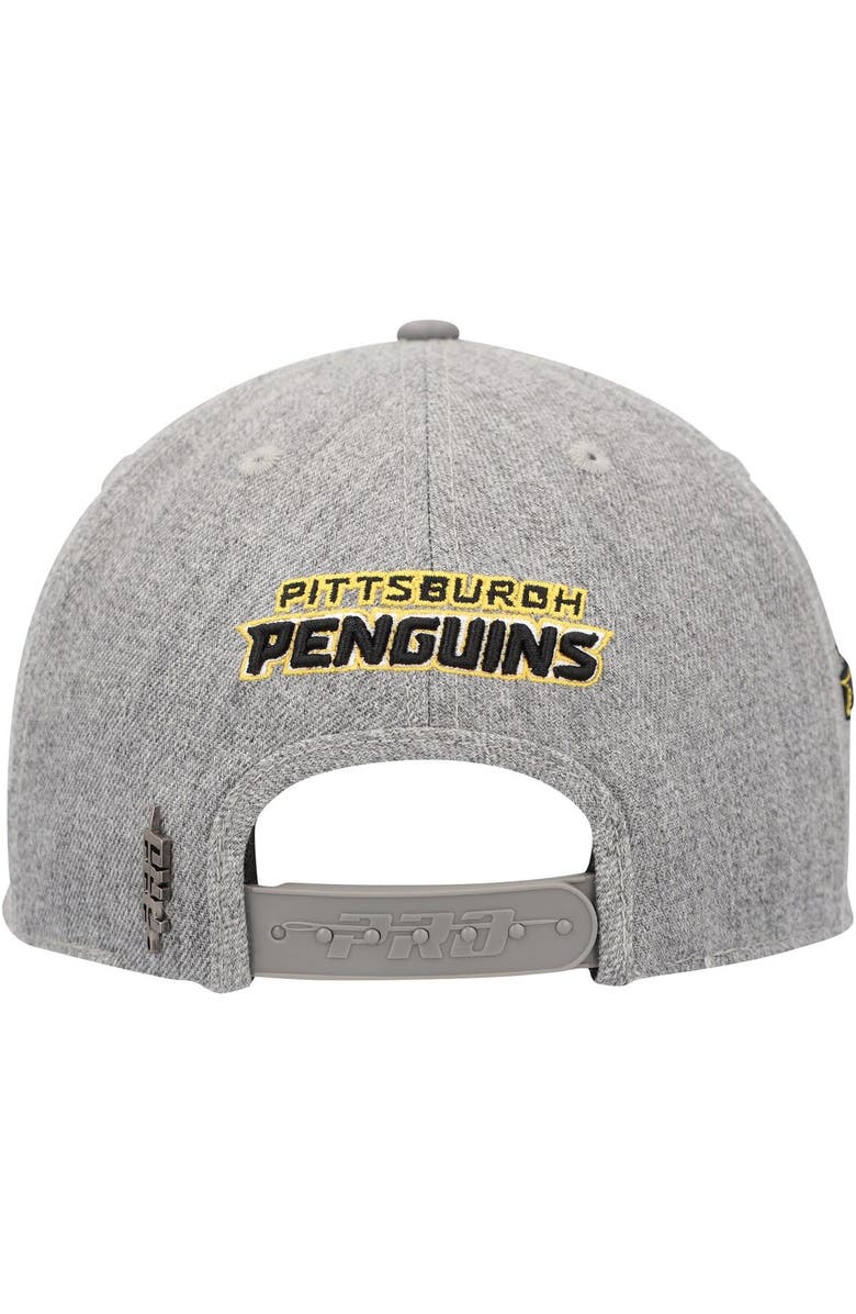 PRO STANDARD Men's Pro Standard Gray Pittsburgh Penguins Classic Logo Snapback Hat, Alternate, color,