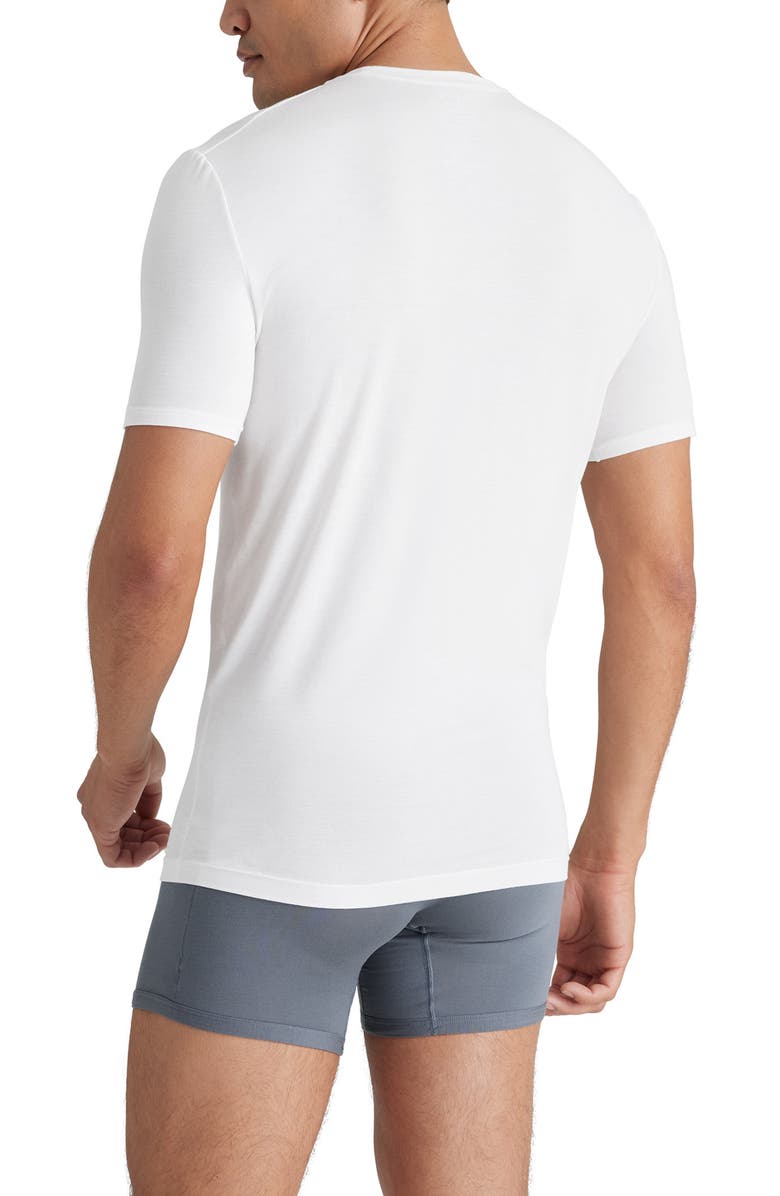 Tommy John 3-Pack Second Skin Stay Tucked Crewneck Undershirts, Alternate, color, White