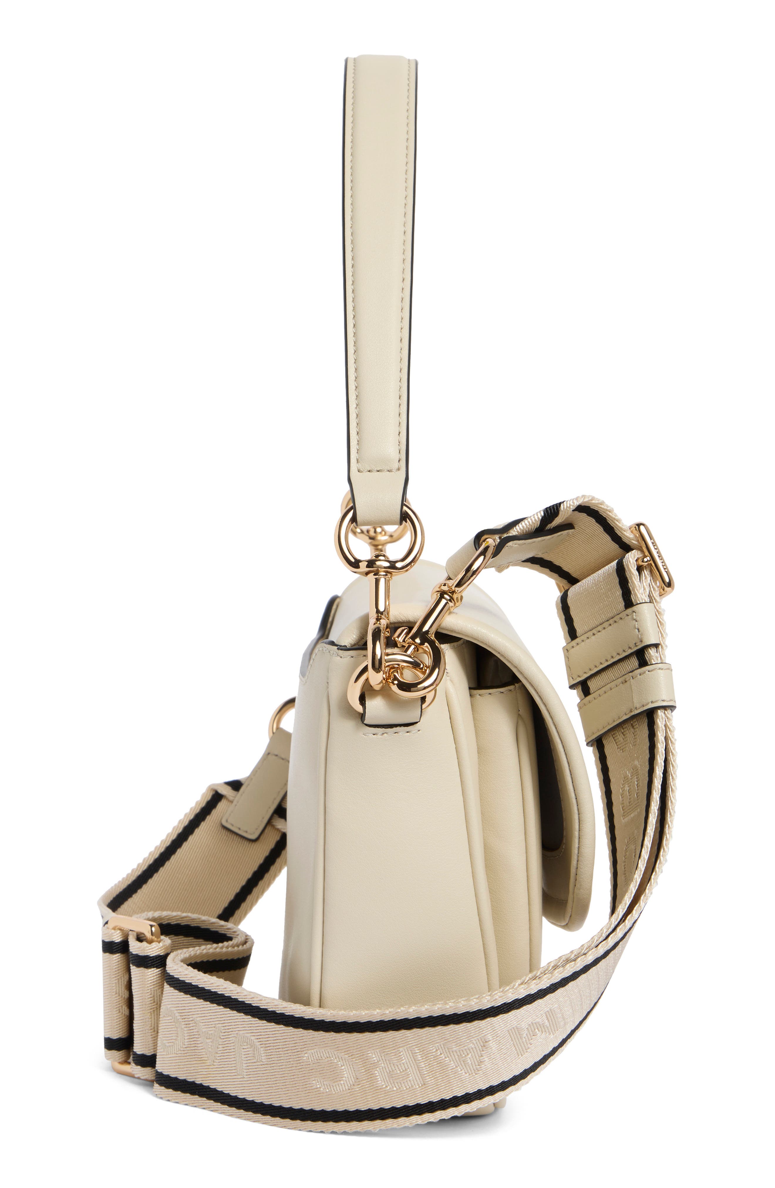 Leather Saddle Bag, Alternate, color, MARSHMALLOW