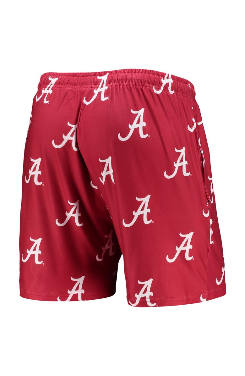 CONCEPTS SPORT Men's Concepts Sport Crimson Alabama Crimson Tide Flagship Allover Print Jam Shorts, Alternate, color, 