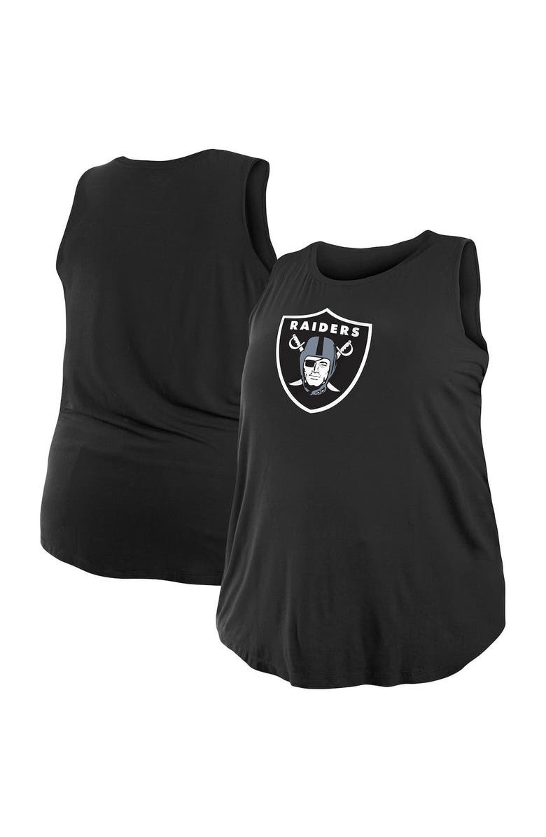 New Era Women's New Era Black Las Vegas Raiders Plus Size Tank Top, Main, color, 