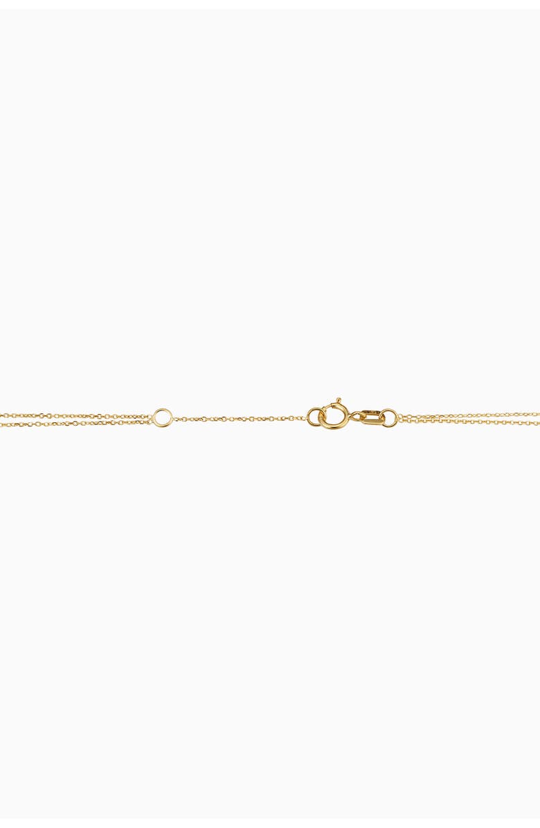Oradina 14K Yellow Gold Starry-Eyed Anklet, Alternate, color, Yellow Gold