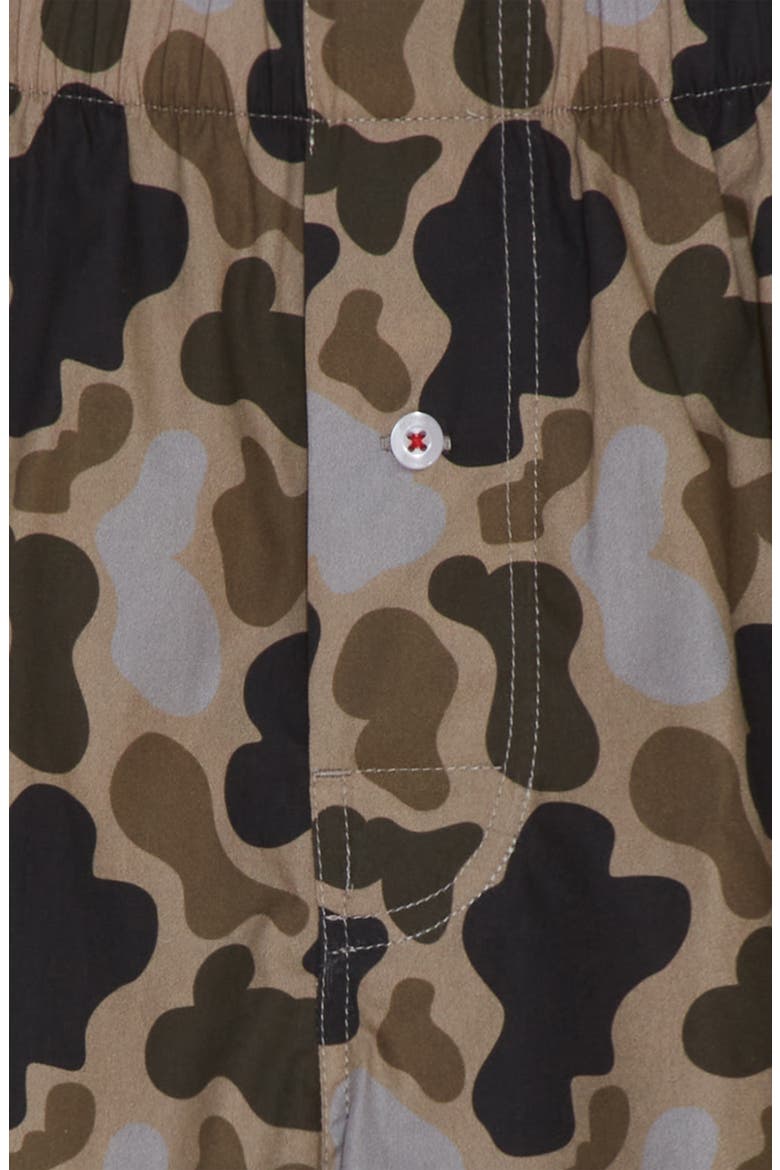 Organic Cotton Duck Camo Boxer Short, Alternate, color, GREY