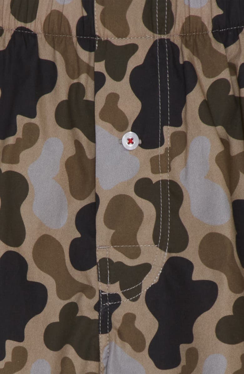 Druthers NYC Organic Cotton Duck Camo Boxer Short, Alternate, color, Grey