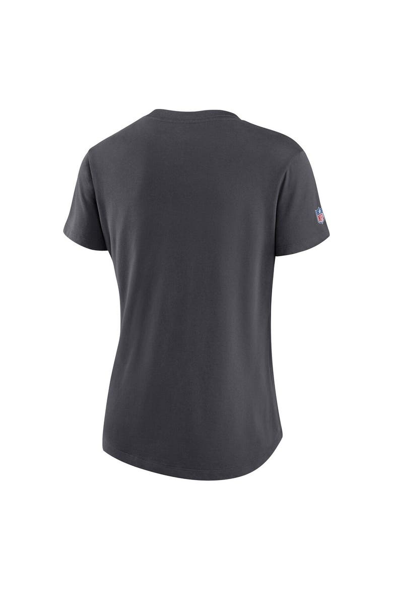 Women's Nike Anthracite Seattle Seahawks 2021 NFL Crucial Catch Performance T-Shirt, Alternate, color, Anthracite