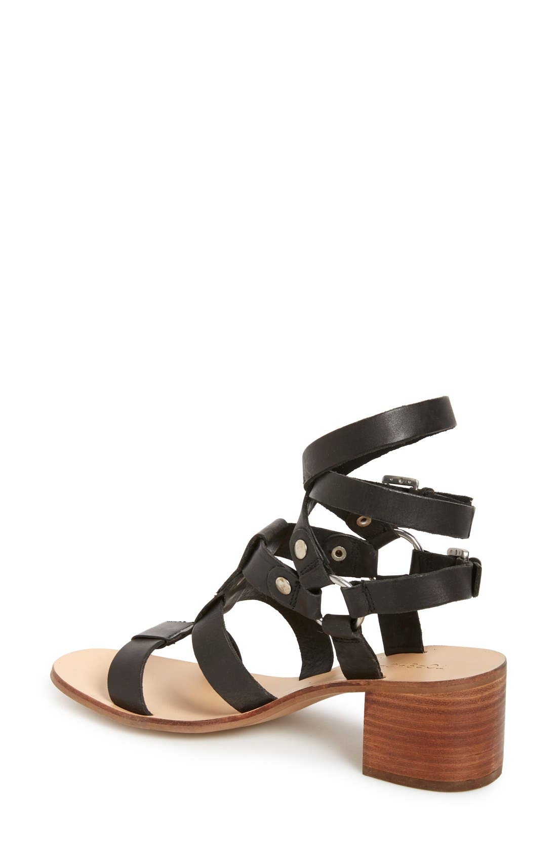 Topshop 'Valley' Gladiator Sandal, Alternate, color, 