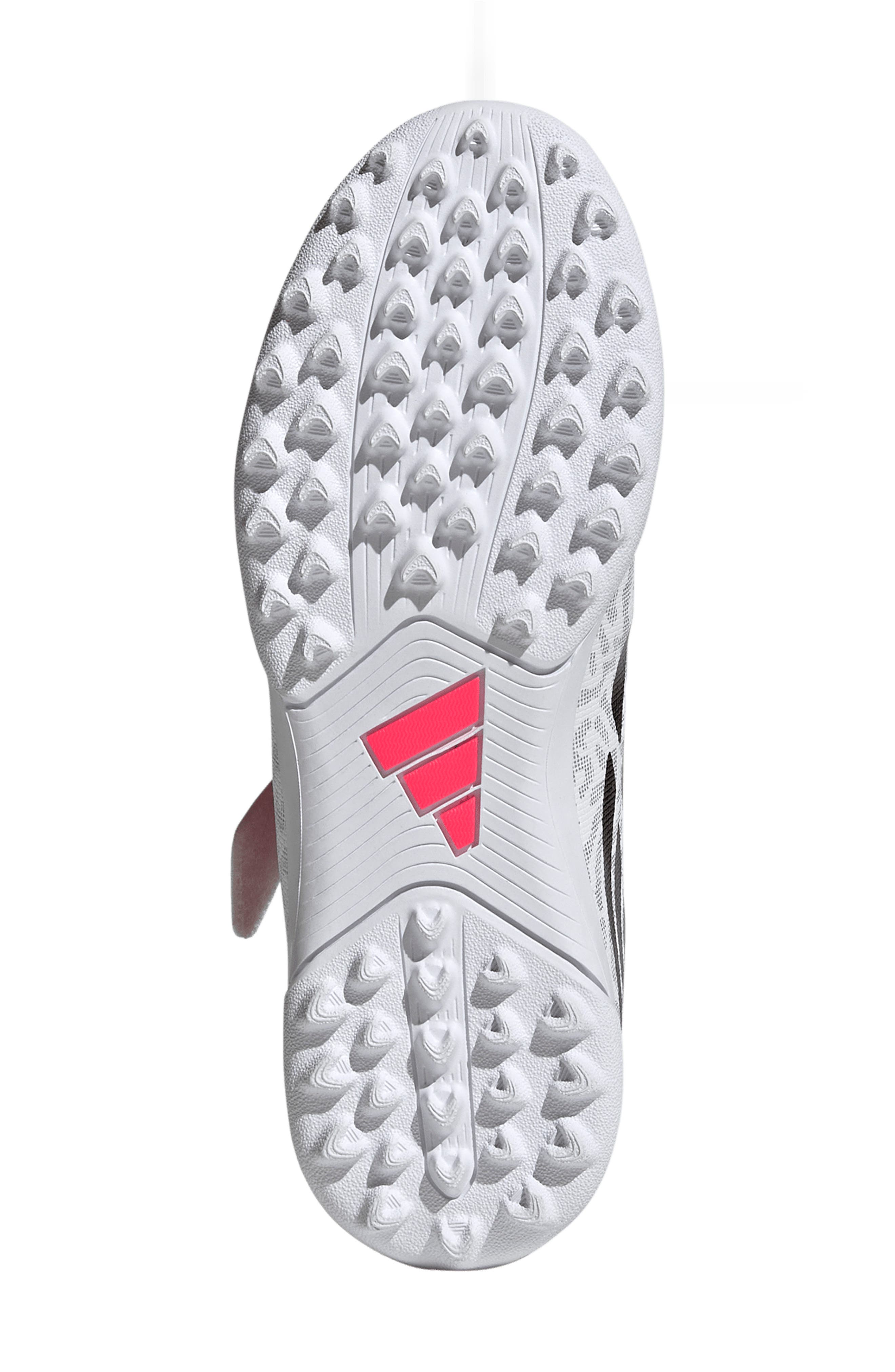 Kids' Predator Club H&L Turf Soccer Shoe, Alternate, color, WHITE/ TURBO/ BLACK