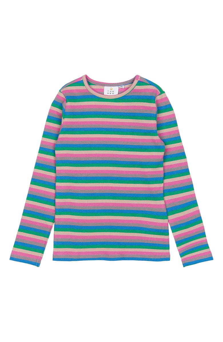 THE NEW Kids' Piper Stripe Long Sleeve Top, Main, color, Multi Striped