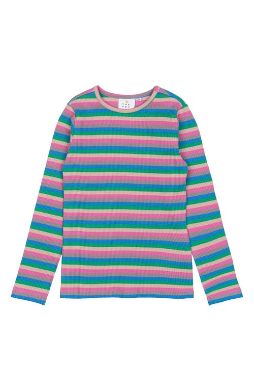 The New Kids' Piper Stripe Long Sleeve Top In Multi