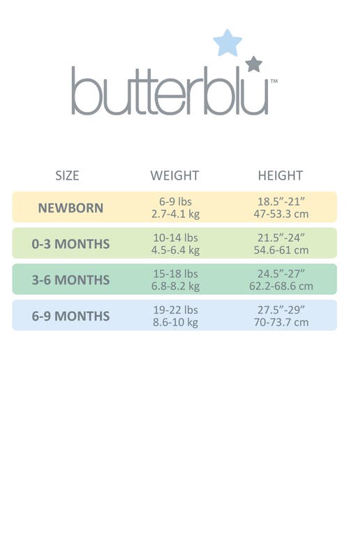 Butterblu Scout Fitted One-piece Organic Cotton Footie Pajamas In Multi