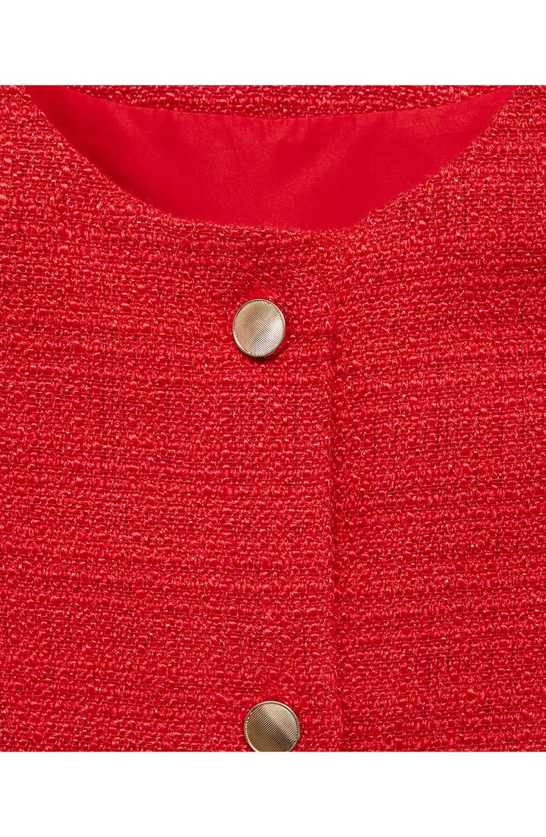 MANGO Tweed Crop Vest, Alternate, color, 