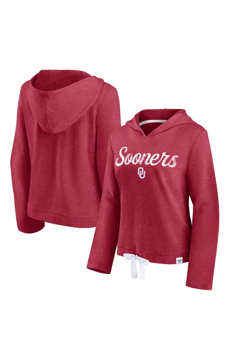 FANATICS Women's Fanatics Crimson Oklahoma Sooners True Classics Cropped Hooded Sweathsirt, Alternate, color, 
