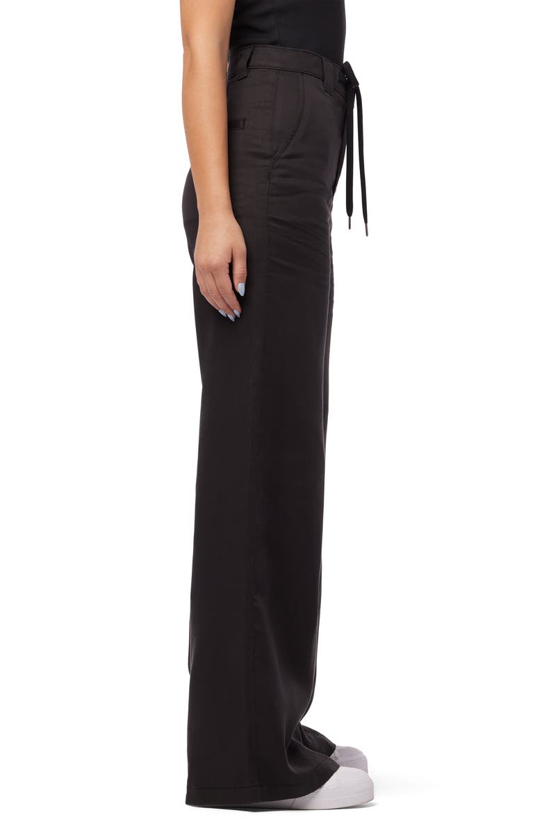 Hudson Jeans High Waist Tie Front Wide Leg Pants, Alternate, color,