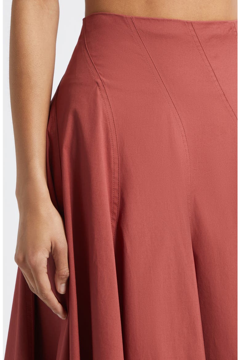 Gemma Stretch Cotton Skirt, Alternate, color, APPLE BUTTER