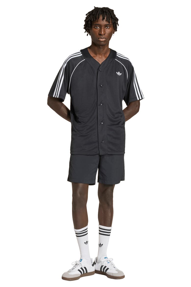 Adicolor Baseball Jersey, Alternate, color, BLACK/ WHITE/