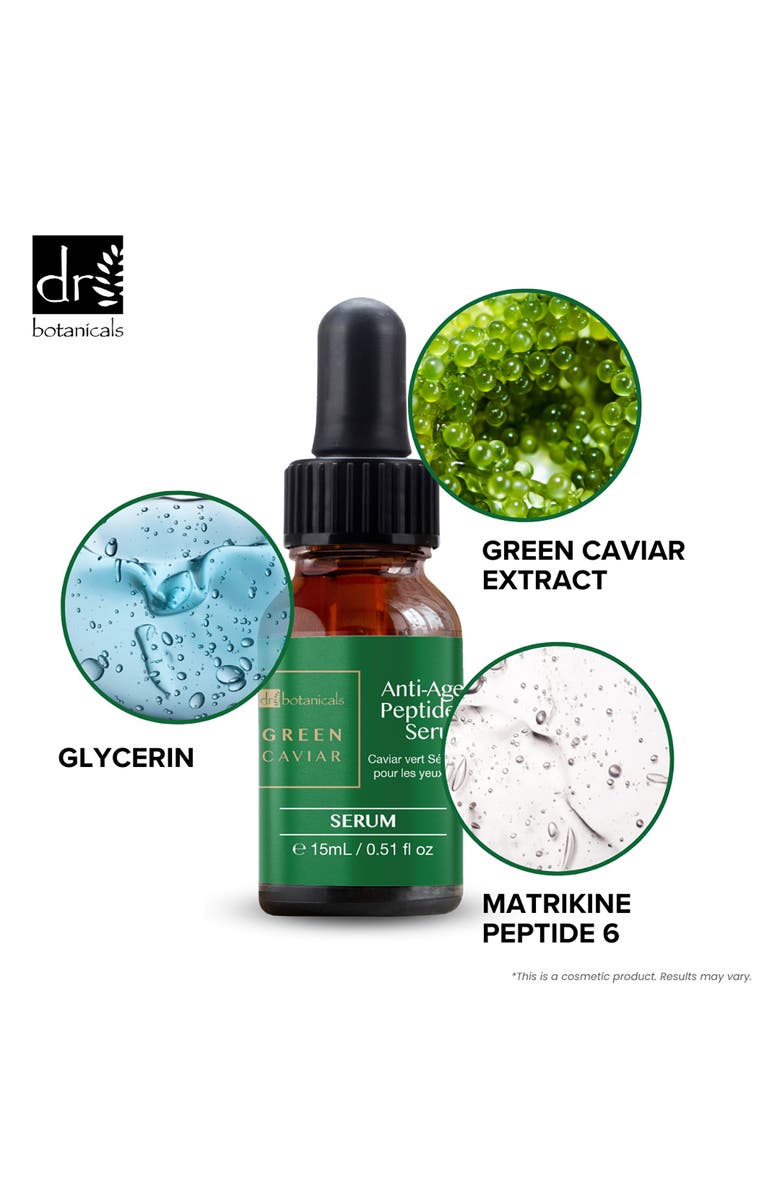 DR BOTANICALS Green Caviar Anti-Ageing Peptide Eye Serum 15ml, Alternate, color,