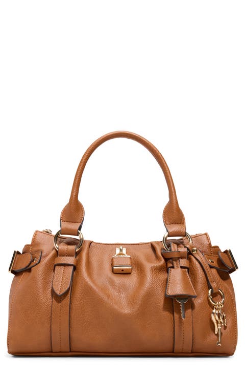 Alosaa Faux Leather Satchel