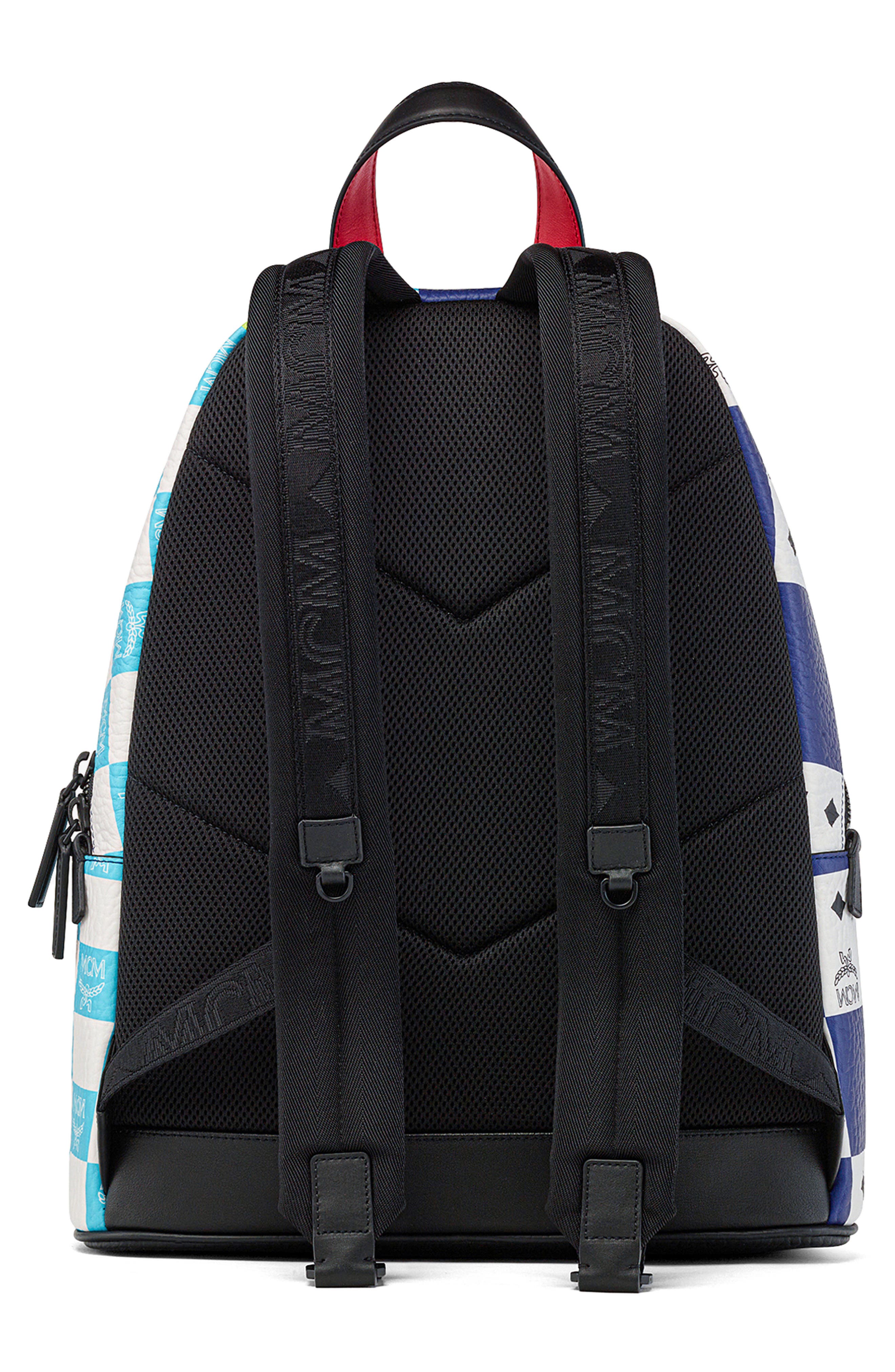 MCM Medium Stark Visetos Coated Canvas Backpack, Alternate, color, 