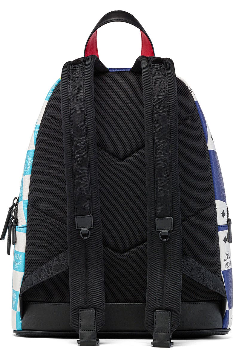 MCM Medium Stark Visetos Coated Canvas Backpack, Alternate, color,