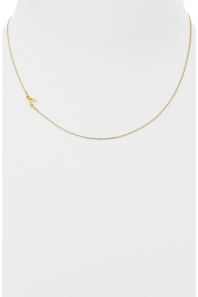 'Asymmetrical Alpha' Initial Necklace, Alternate, color, GOLD - A
