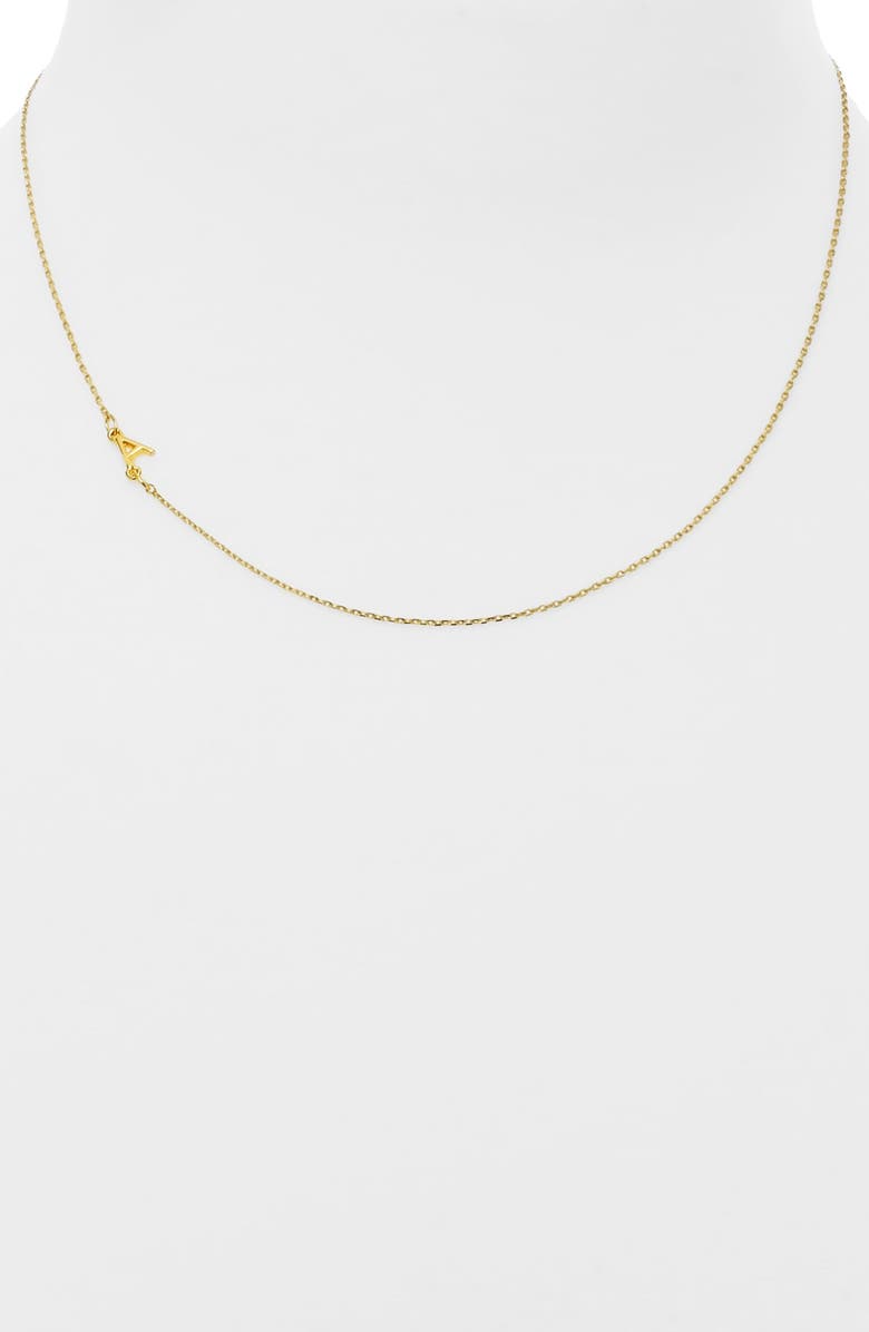 BaubleBar 'Asymmetrical Alpha' Initial Necklace, Alternate, color,
