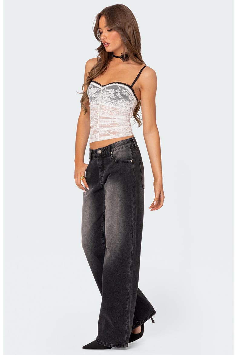 Magda Low Rise Wide Leg Jeans, Alternate, color, BLACK-WASHED
