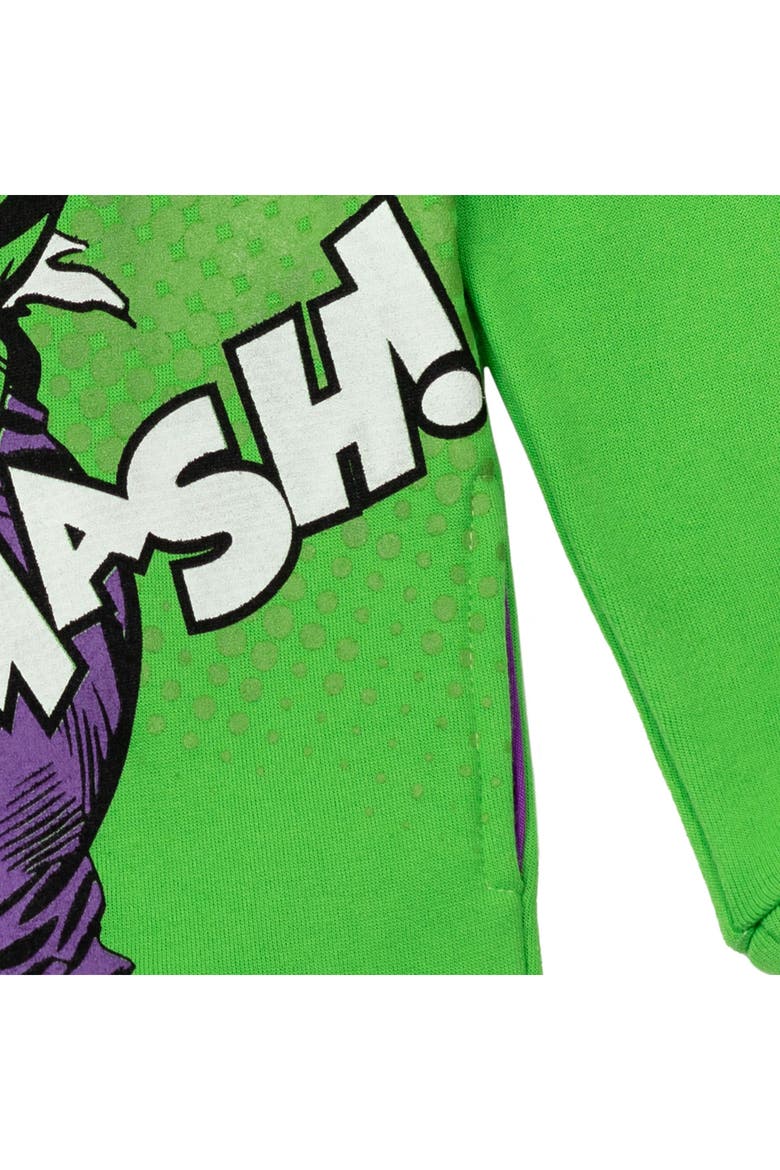 Fleece Pullover Hoodie, Alternate, color, Hulk Green