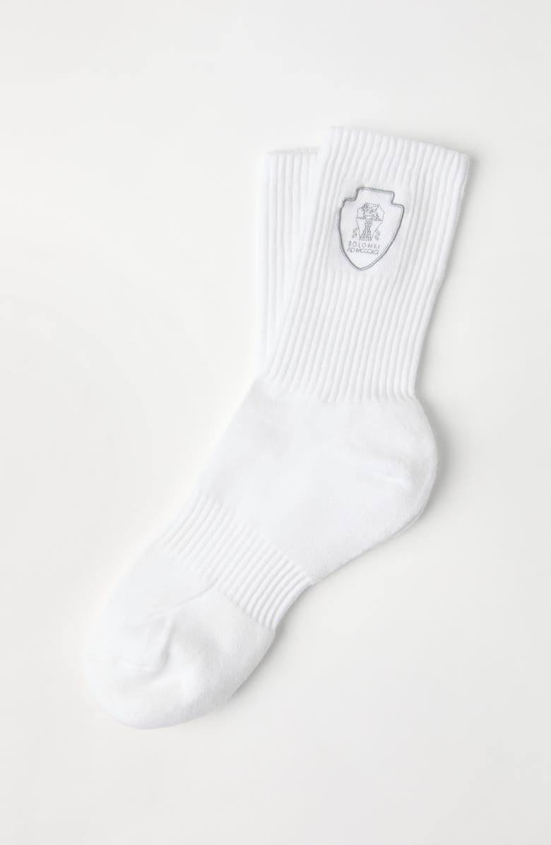 Brunello Cucinelli Cotton knit socks, Alternate, color, 