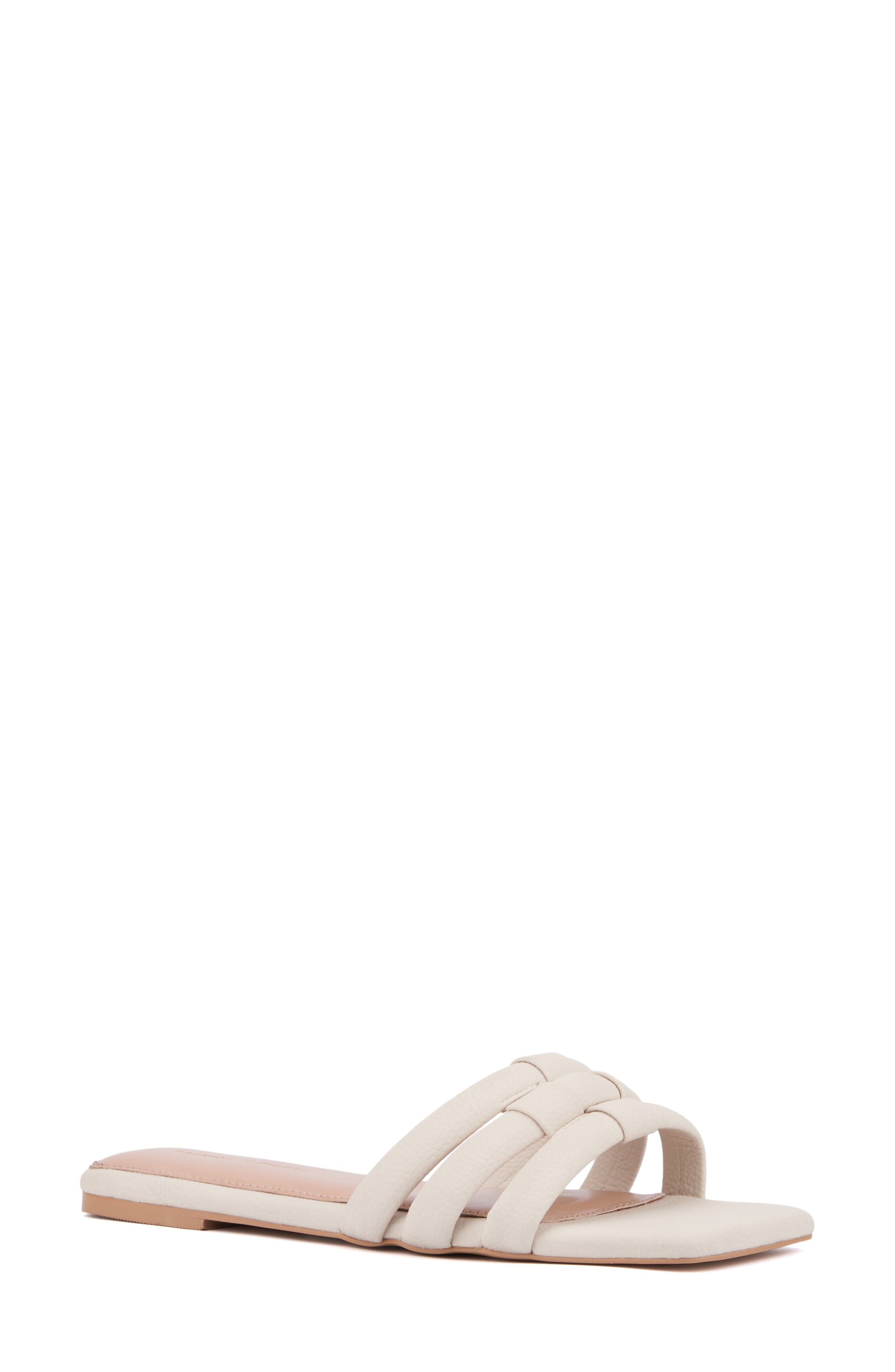 Gaiana Slide Sandal - Wide Width, Main, color, BONE