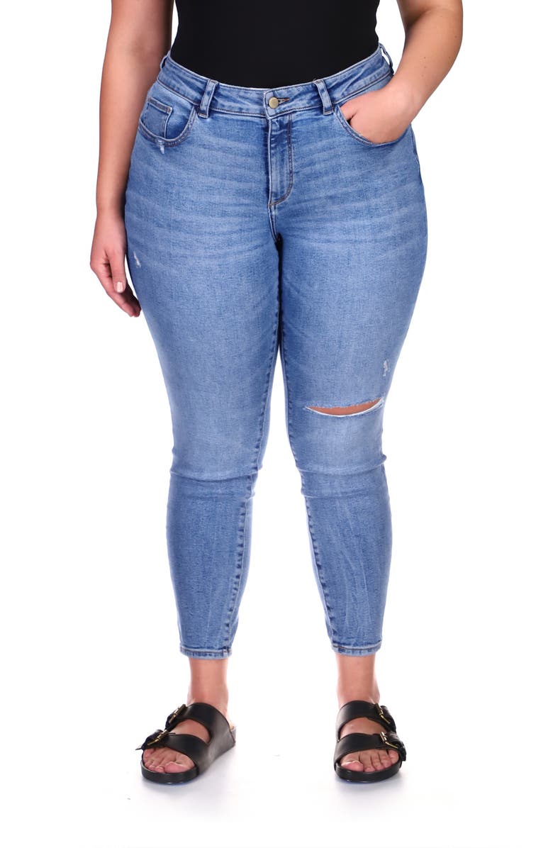 DL1961 Florence Instasculpt Ripped Ankle Skinny Jeans, Main, color,