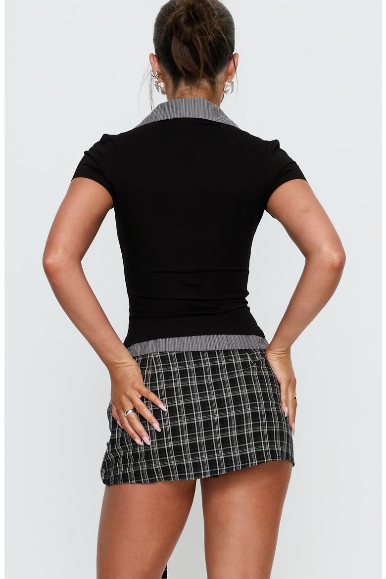 Sarielle Plaid Wrap Miniskort, Alternate, color, MULTI