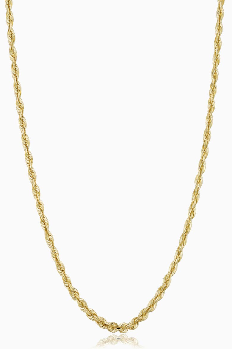 Men's Titan Rope Statement Chain in 10K Gold, Main, color, Yellow Gold