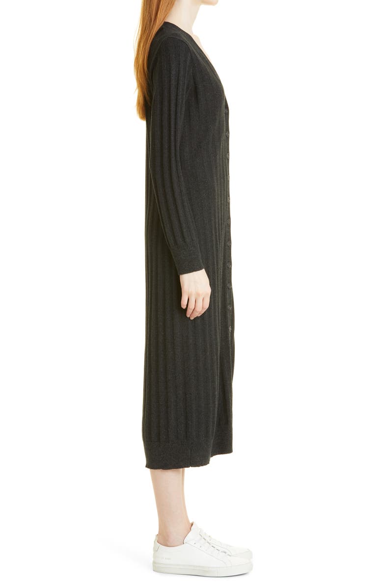 NAADAM Marled Silk & Cashmere Blend Long Sleeve Dress, Alternate, color,