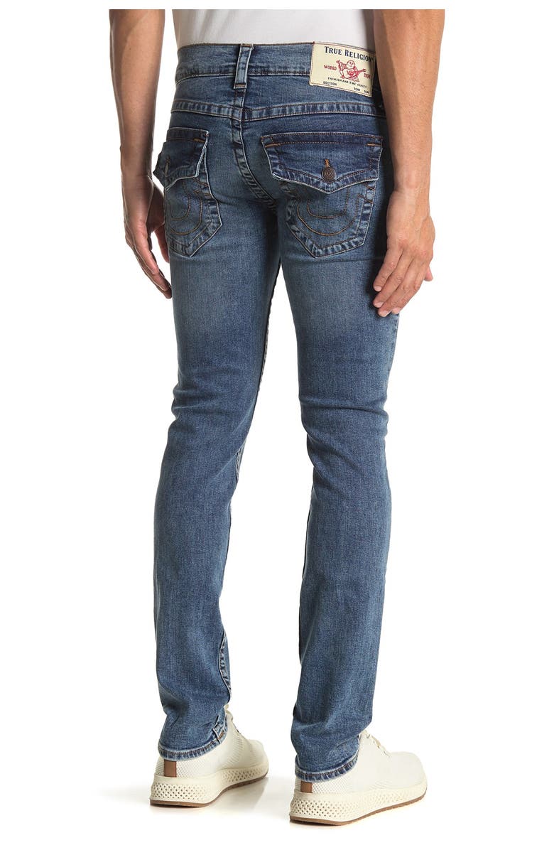 True Religion Brand Jeans Rocco Flap Skinny Jeans, Alternate, color, 