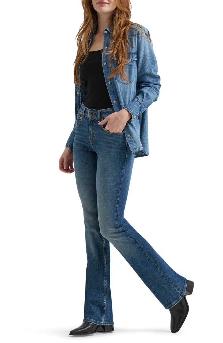 Lee Ever Fit Mid Rise Bootcut Jeans, Alternate, color, In A Frenzy