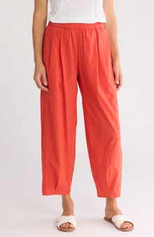 Eileen Fisher Pleated Organic Cotton Lantern Pants