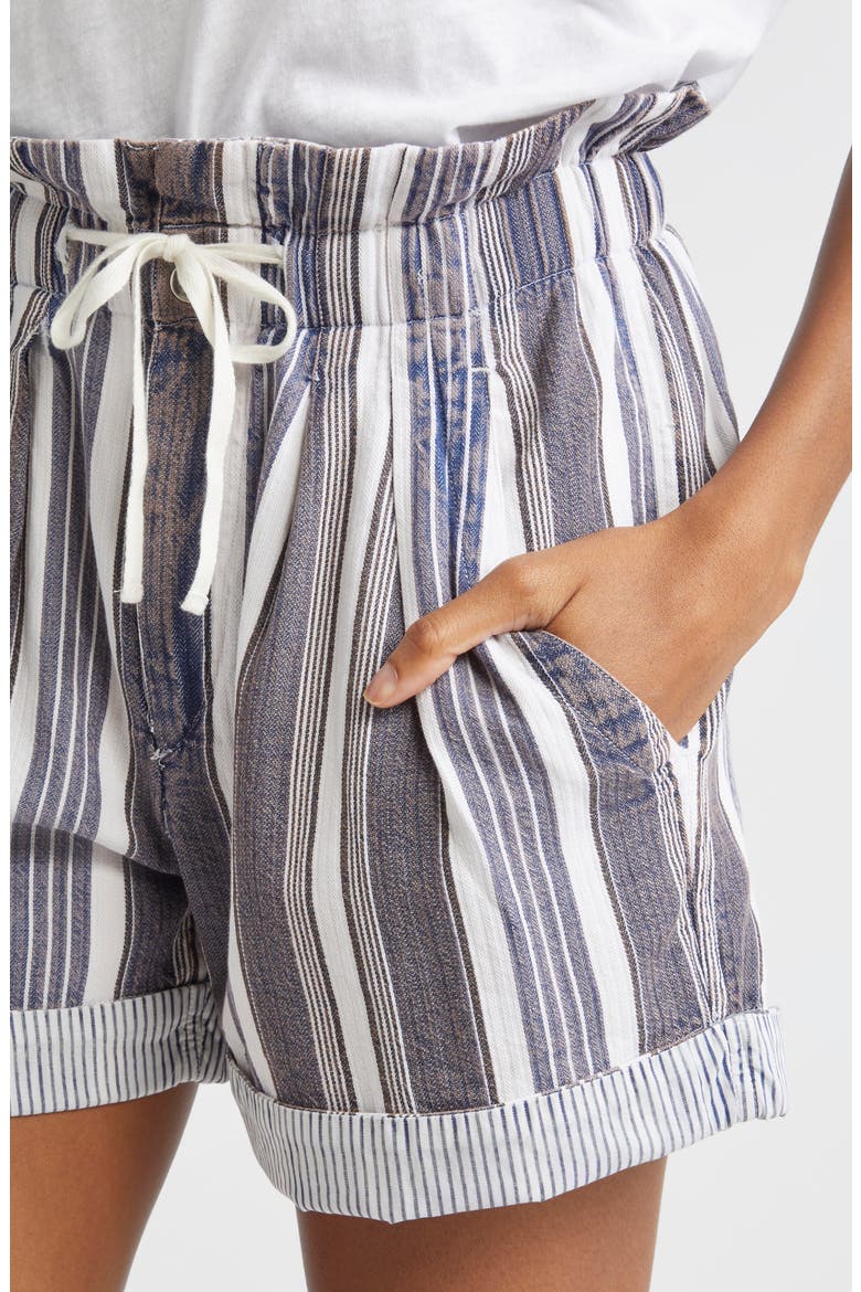 Nirma Stripe Shorts, Alternate, color, ECRU/ BLUE