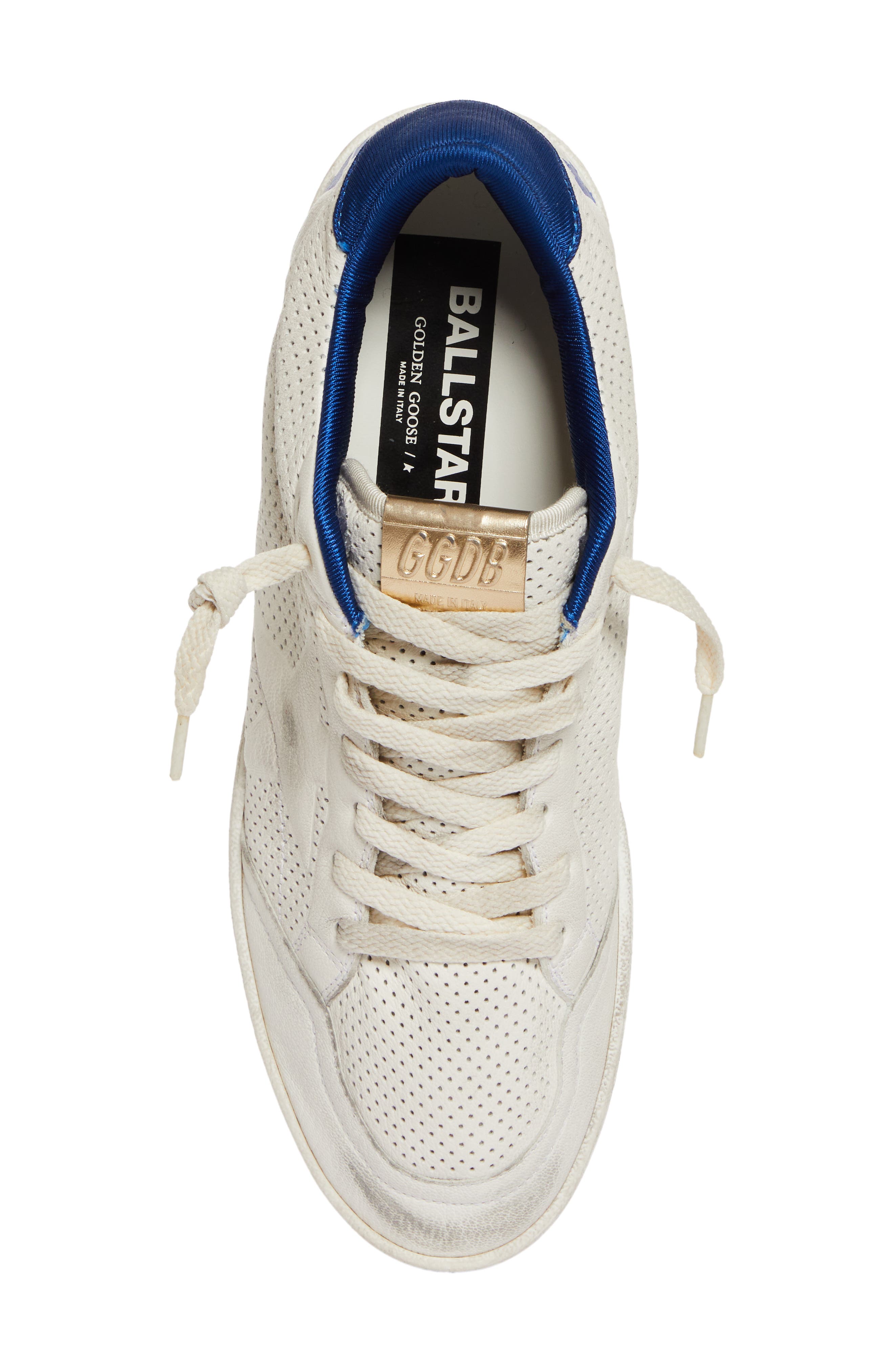 Golden Goose Ball Star Perforated Low Top Sneaker, Alternate, color, 