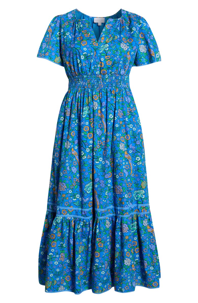SUGARLIPS Sendra Floral Cotton Maxi Dress, Alternate, color, Blue-Greens
